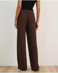 Atmos&Here - Alba Textured Wide Leg Pants