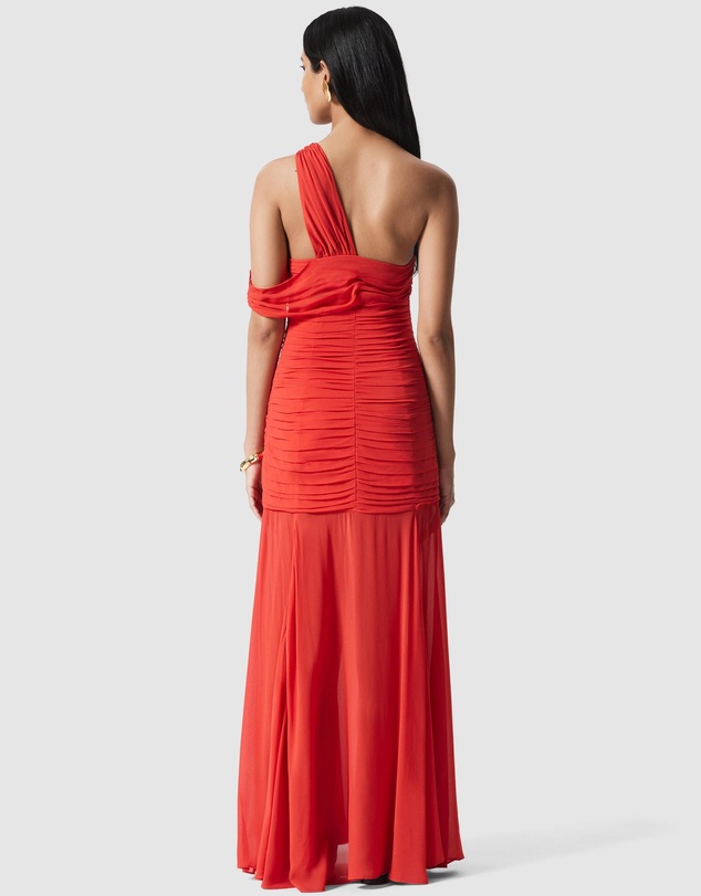 & Other Stories - One-Shoulder Chiffon Maxi Dress