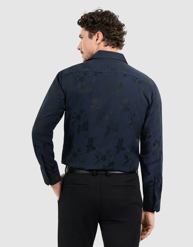 Tarocash - Lapis Slim Floral Shirt