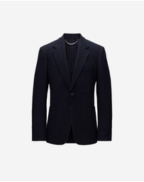 Calibre - Herringbone Jacquard Blazer Navy