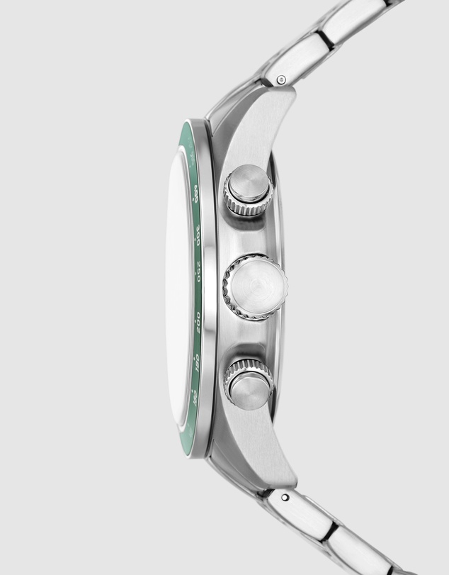 Fossil - Autocross Silver Tone Chronograph Watch