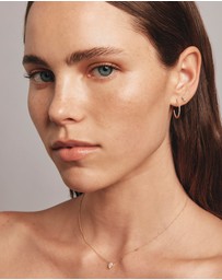 Michael Hill - 0.30 Carat TW Marquise Cut Laboratory-Grown Diamond Solitaire Necklace in 10kt Yellow Gold