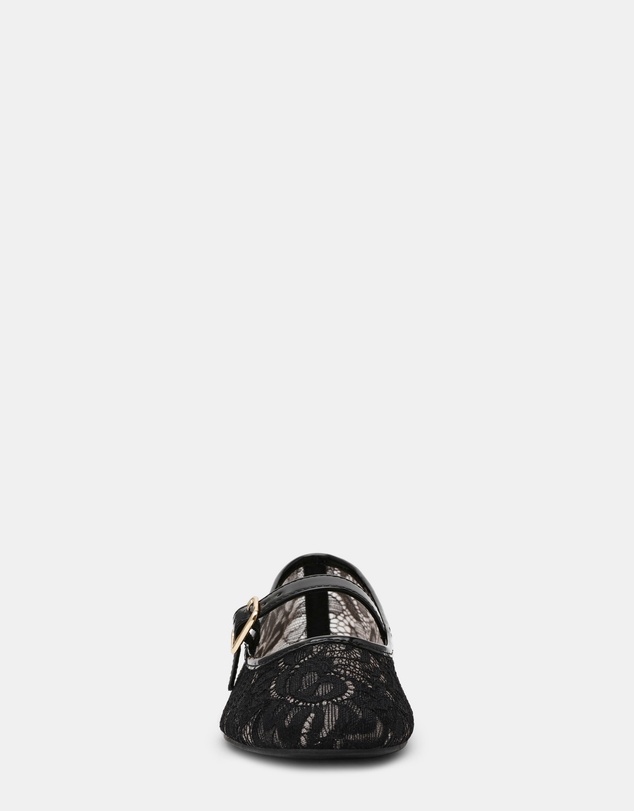 Steve Madden - Wildflower-L Black Lace Flats