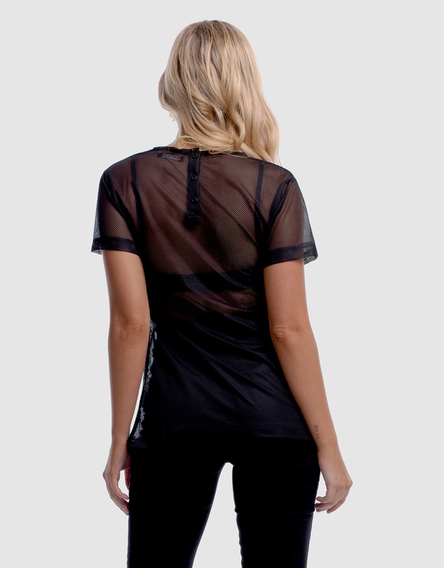 DVNT - Sheer Boyfriend-Cut Top