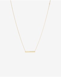 Michael Hill - Engravable Bar Necklace in 10kt Yellow Gold