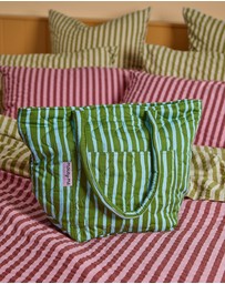 Mosey Me - Strokes Quilted Bag - Guacamole