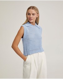 Oxford - Tory Cotton Knitted Vest