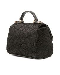 Pre-Loved by Azura Reborn - Pre-Loved Silk and Lace Crystal Embellished DG Flap Satchel