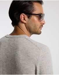 Calibre - Ultra Fine Merino Wool Sweater Silver