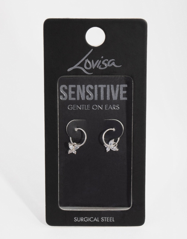 Lovisa - Surgical Steel Butterfly Sleeper Earrings