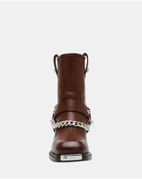 Steve Madden - Void Brown Leather Boots