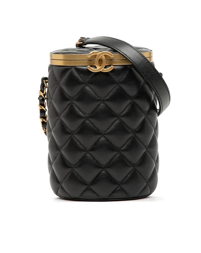 Pre-Loved by Azura Reborn - Pre-Loved Small Quilted Lambskin Crown Box Bag