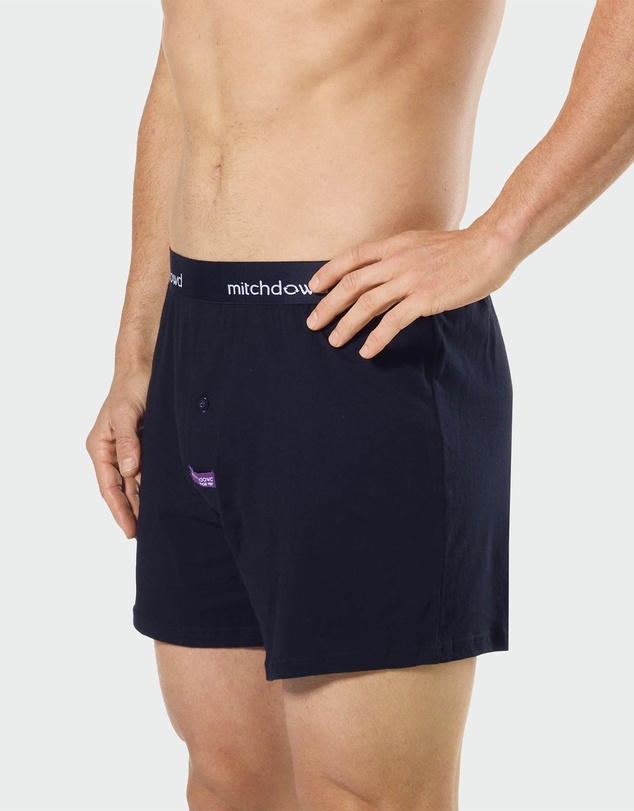 Mitch Dowd - Loose Fit Knit Boxer Shorts 3 Pack - Navy