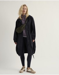 Seasalt - Seasalt Cornwall Navy Skyllen Oversized Waterproof Raincoat