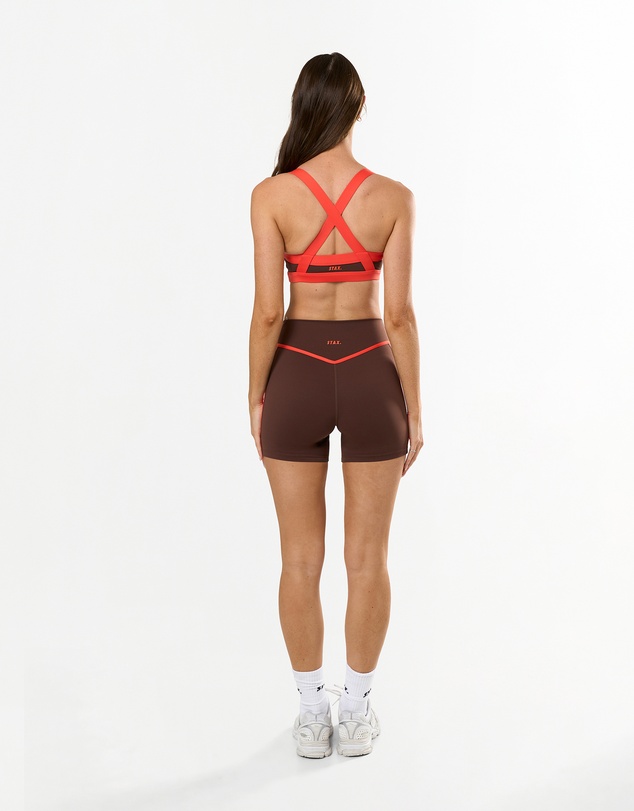 STAX. - Panel Crossback Sports Bra Airlyte - Cola