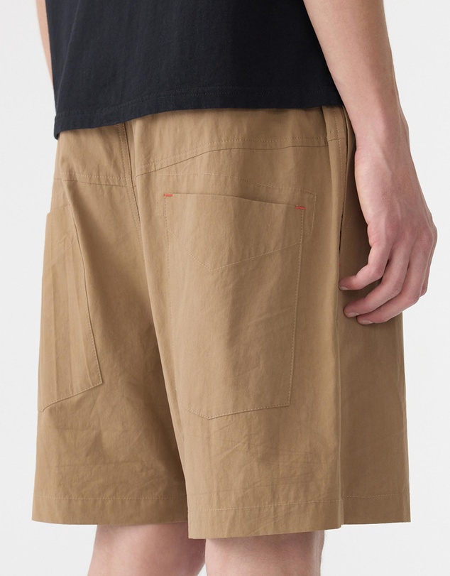 Bassike - Crushed Cotton Pull On Shorts