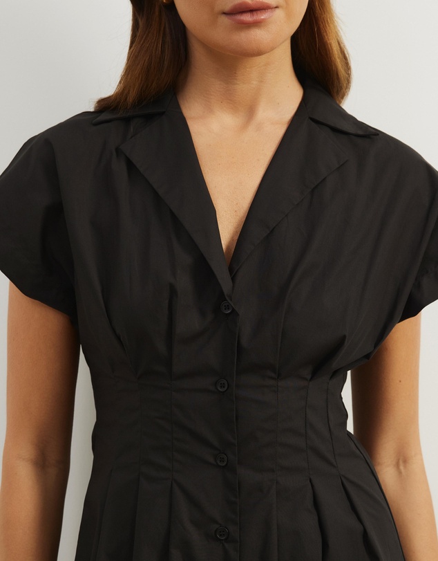 Atmos&Here - Marcy Pin Tuck Midi Dress