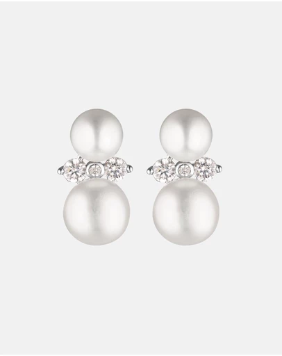 Stephanie Browne - Audrey Pearl Earrings