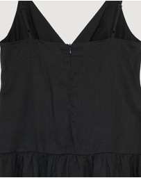 Revibe - Repaired AERE Bree V Neck Linen Maxi Dress - AU 10