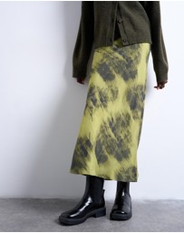 TOPSHOP - Bias Maxi Skirt With Blurred Floral Print