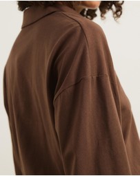 Atmos&Here - Averin Long Sleeve Fitted Waist Top