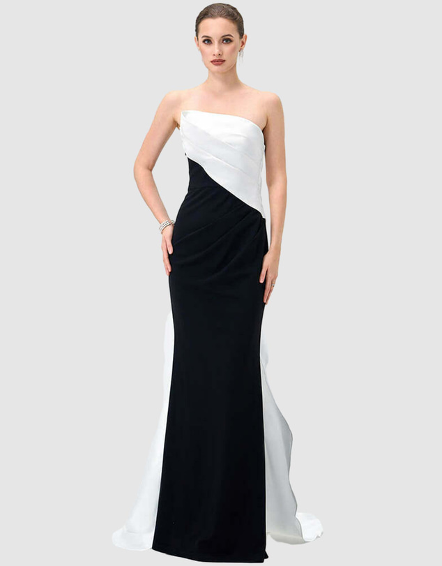 Bariano - Roella Asymmetric Sash Gown