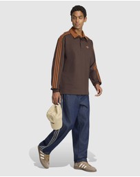 adidas Originals - 3-Stripes Rugby Long Sleeve Polo