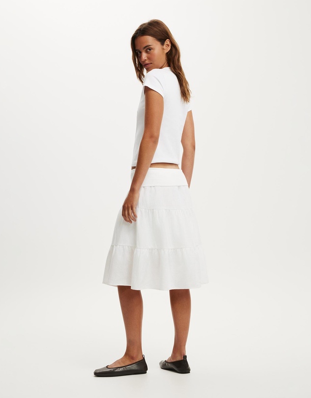 Cotton On - Haven Fold Over Midi Skirt