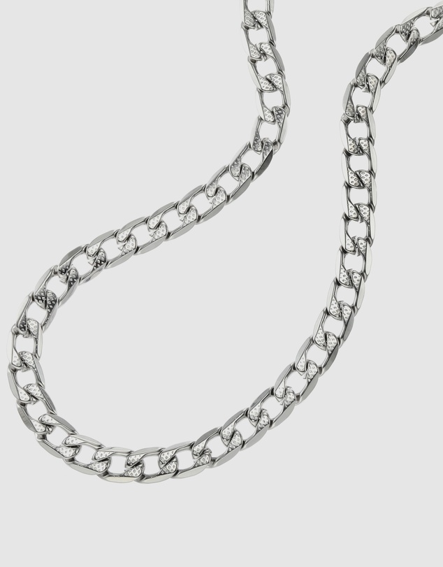 Diesel - Steel Silver-Tone Necklace