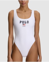 Polo Ralph Lauren - Polo USA Scoop Neck Tank Swimsuit