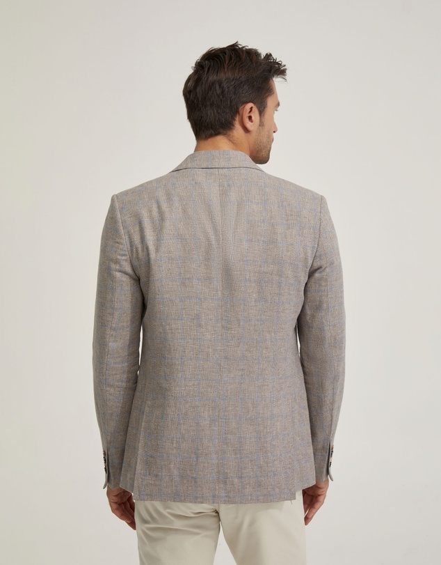 Oxford - Blake Linen Blend Check Blazer