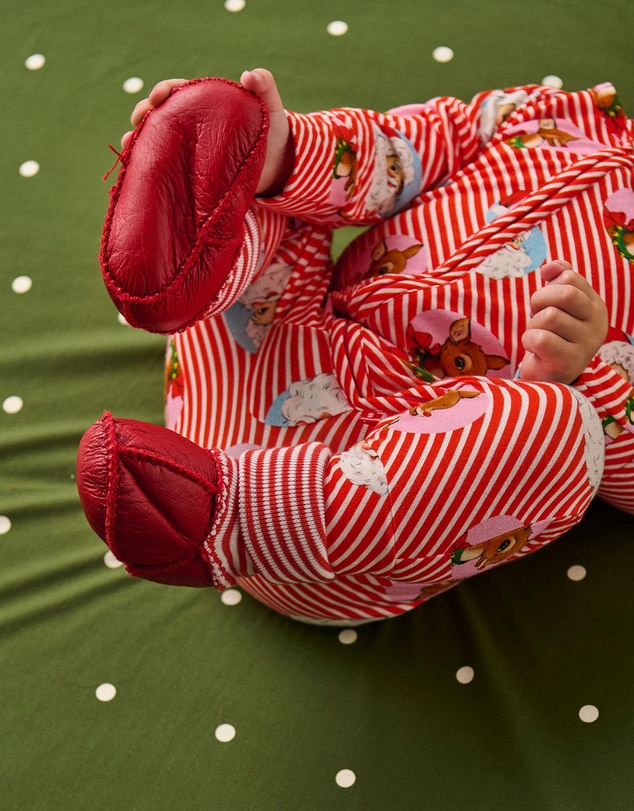 Kip&Co - I Love Christmas Spot Organic Long Sleeve Zip Romper - Babies