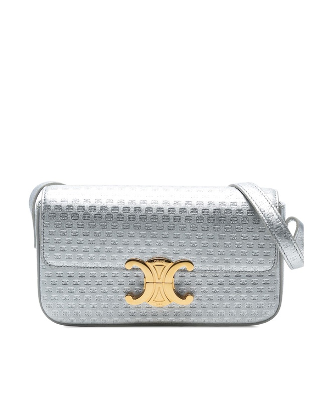 Pre-Loved by Azura Reborn - Pre-Loved Triomphe All Over Laminated Calfskin Claude Shoulder Bag