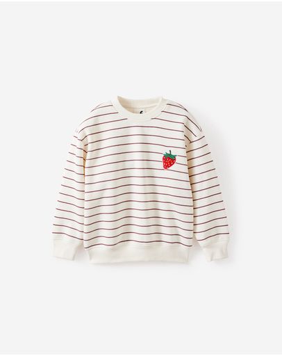DARK VANILLABORDEAUX STRIPE