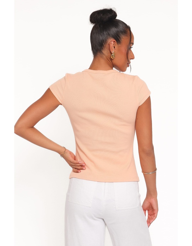 Petal & Pup - Tatum Asymmetrical Knit Top - Coral