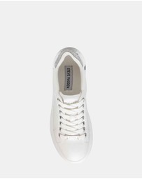 Steve Madden - Glacial-R White Silver Sneakers