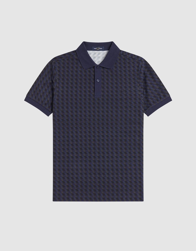 Fred Perry - Slanted Geometric Print Fred Perry Shirt