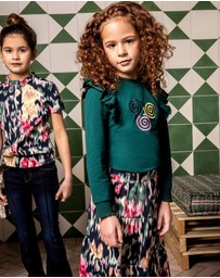 B.Nosy - Long Sleeve Ruffle Top - Kids-Teens