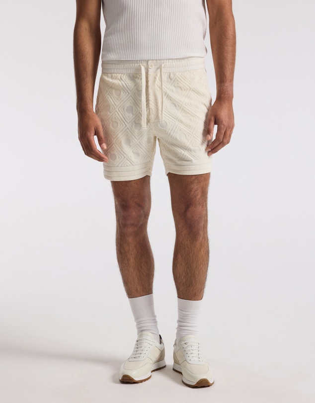 Calibre - Plush Terry Logo Shorts Ivory