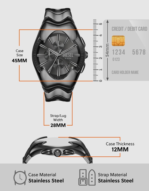 Diesel - Mercurial Gray Chronograph Watch