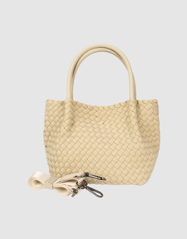 Chuchka - Woven Neoprene Mini Winona Tote Beige