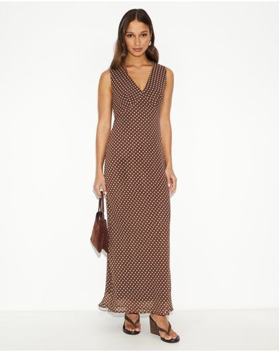 Brown Polka Dot