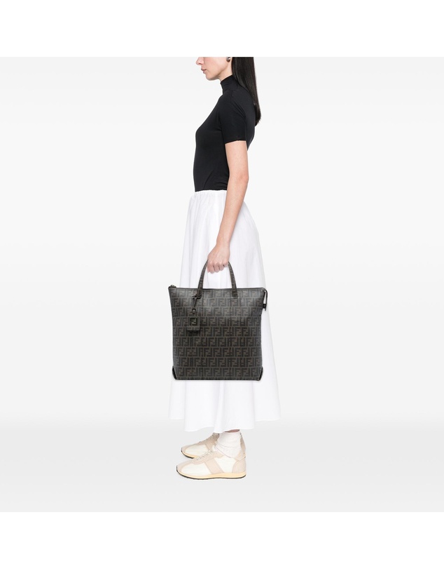 Pre-Loved by Azura Reborn - Pre-Loved Zucca Coated Canvas Vertical Tote