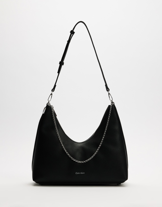 Calvin Klein - Emblem HW Pebble Top Zip Hobo