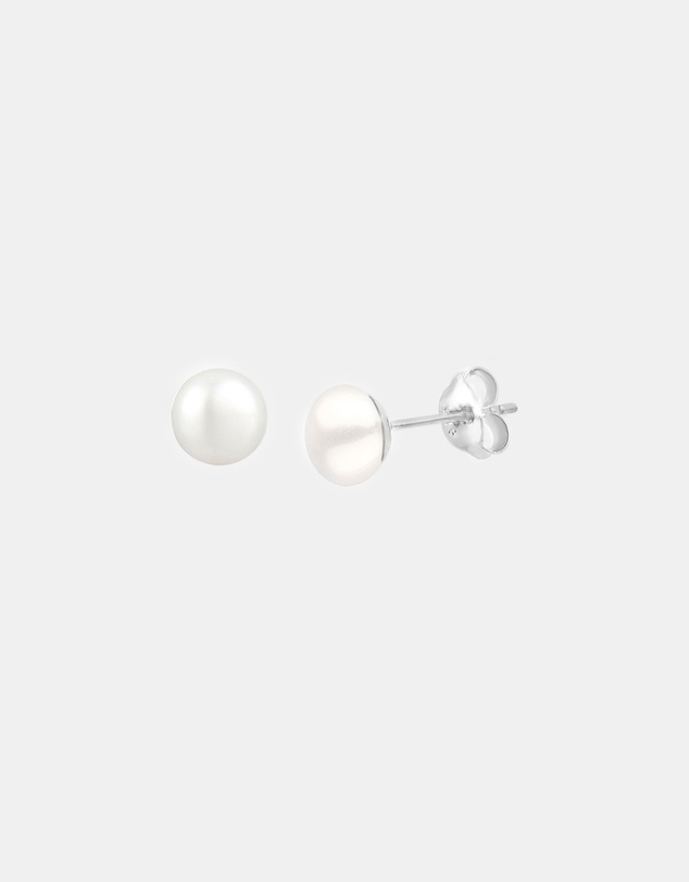Elli Jewelry - Freshwater Pearl Stud Earrings in 925 Silver