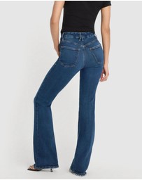 Good American - Soft Tech Good Classic Bootcut Jeans