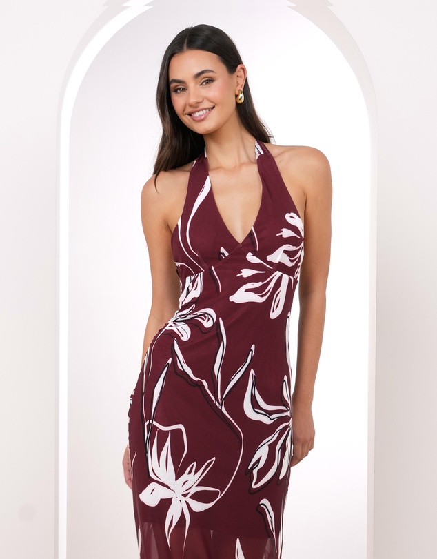 Pilgrim - Farah Halter Neck Maxi Dress