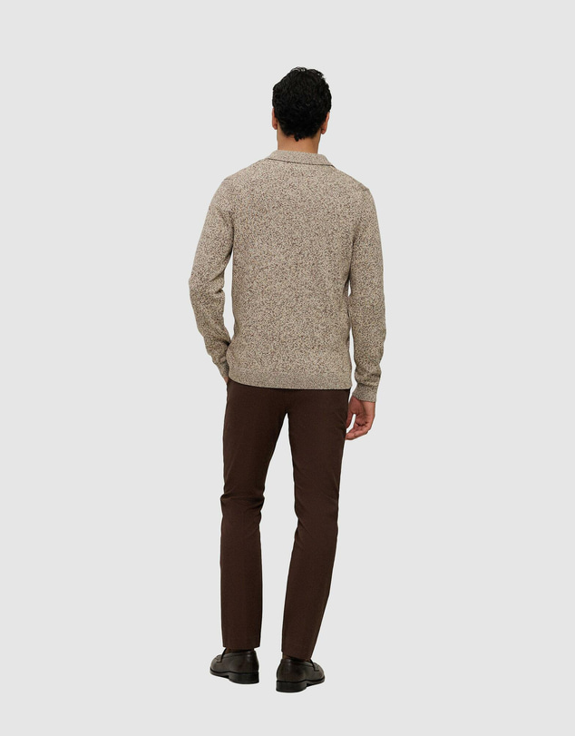 Trenery - Cotton Speckle Knit Polo