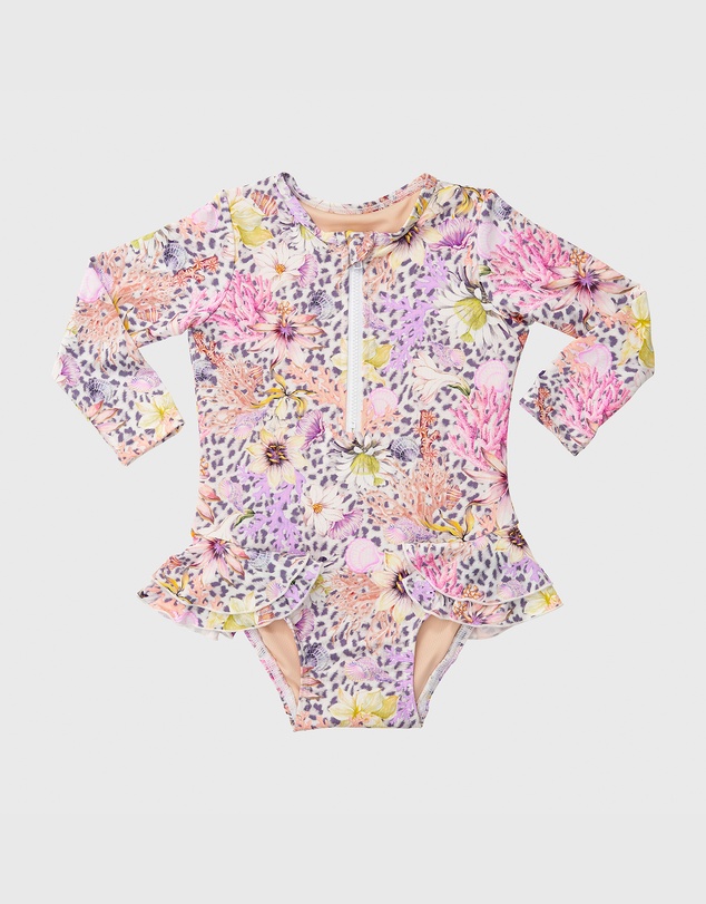 Aqua Blu Kids - Daisy Long Sleeve One Piece - Babies