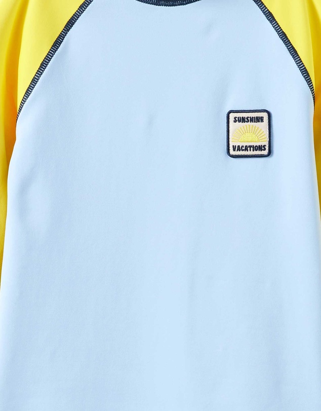 Cotton On Kids - Flynn Long Sleeve Raglan Rash Vest